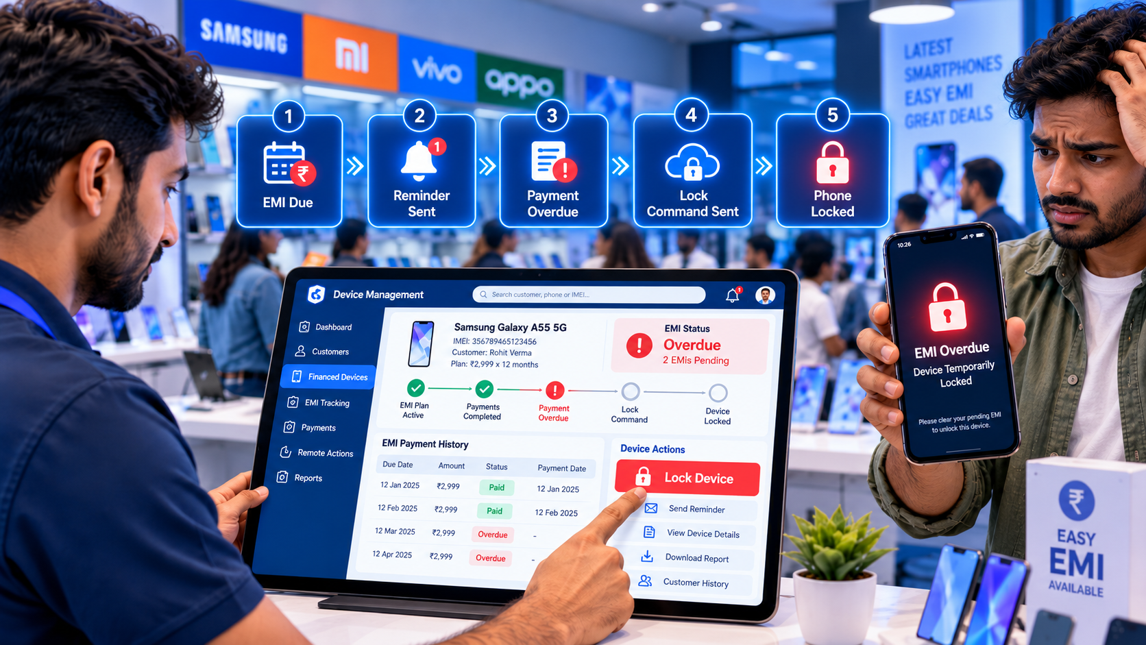 How to Lock a Financed Phone for Unpaid EMI: Retailer Guide