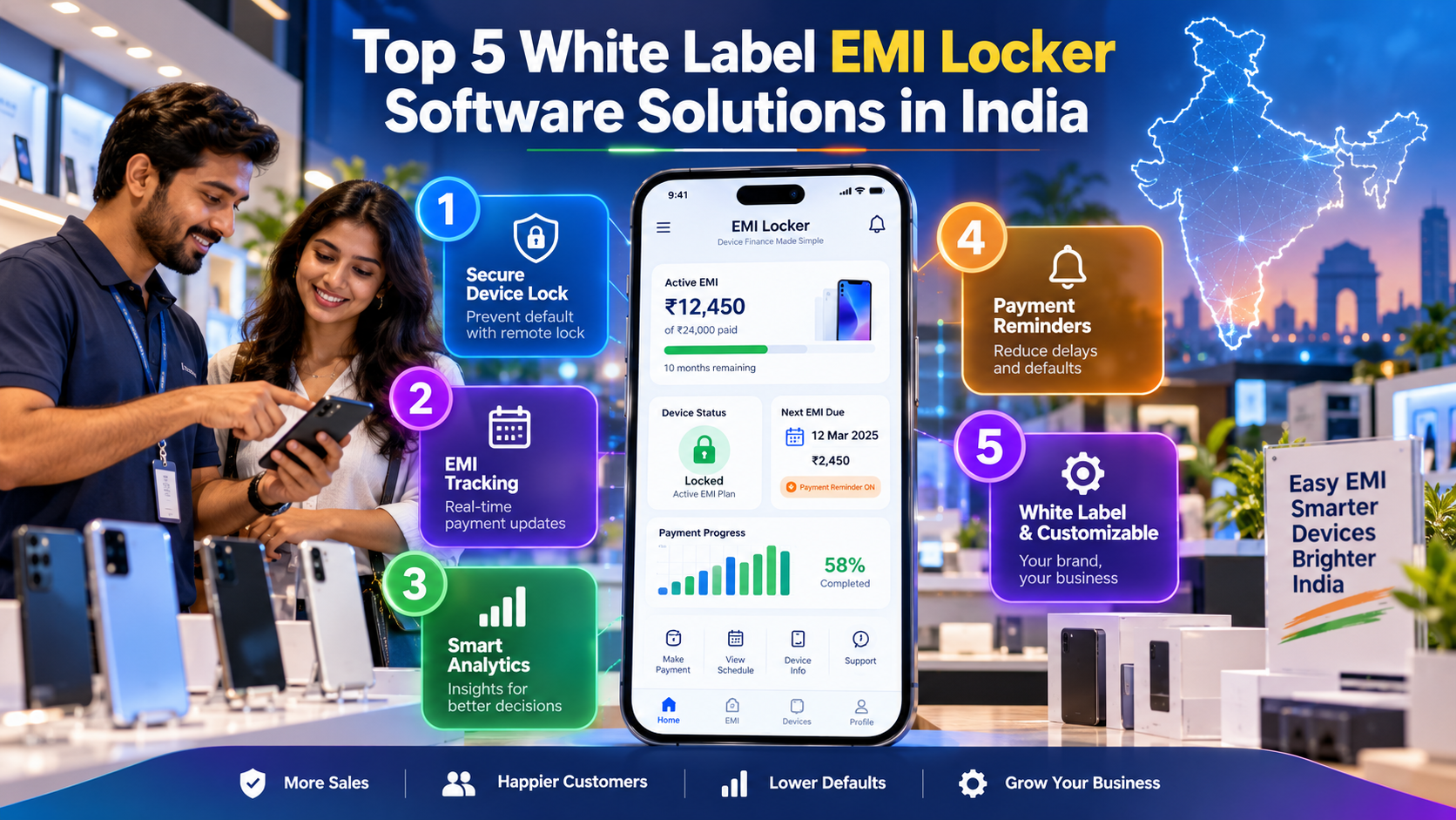 Top 5 White Label EMI Locker Software Solutions in India