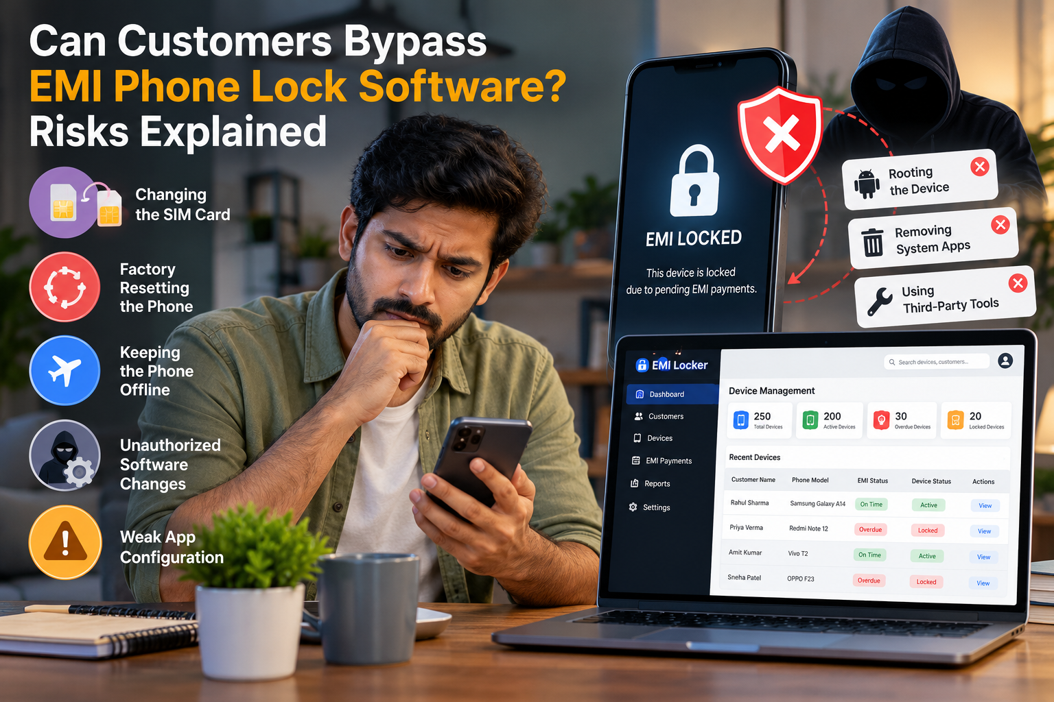 Can Customers Bypass EMI Phone Lock Software? Risks Explained