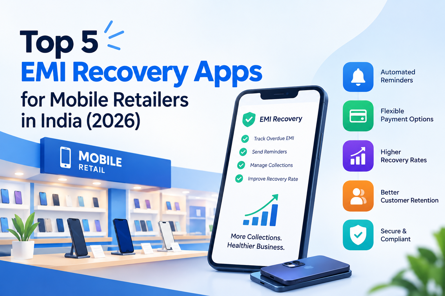 Top 5 EMI Recovery Apps for Mobile Retailers in India (2026)