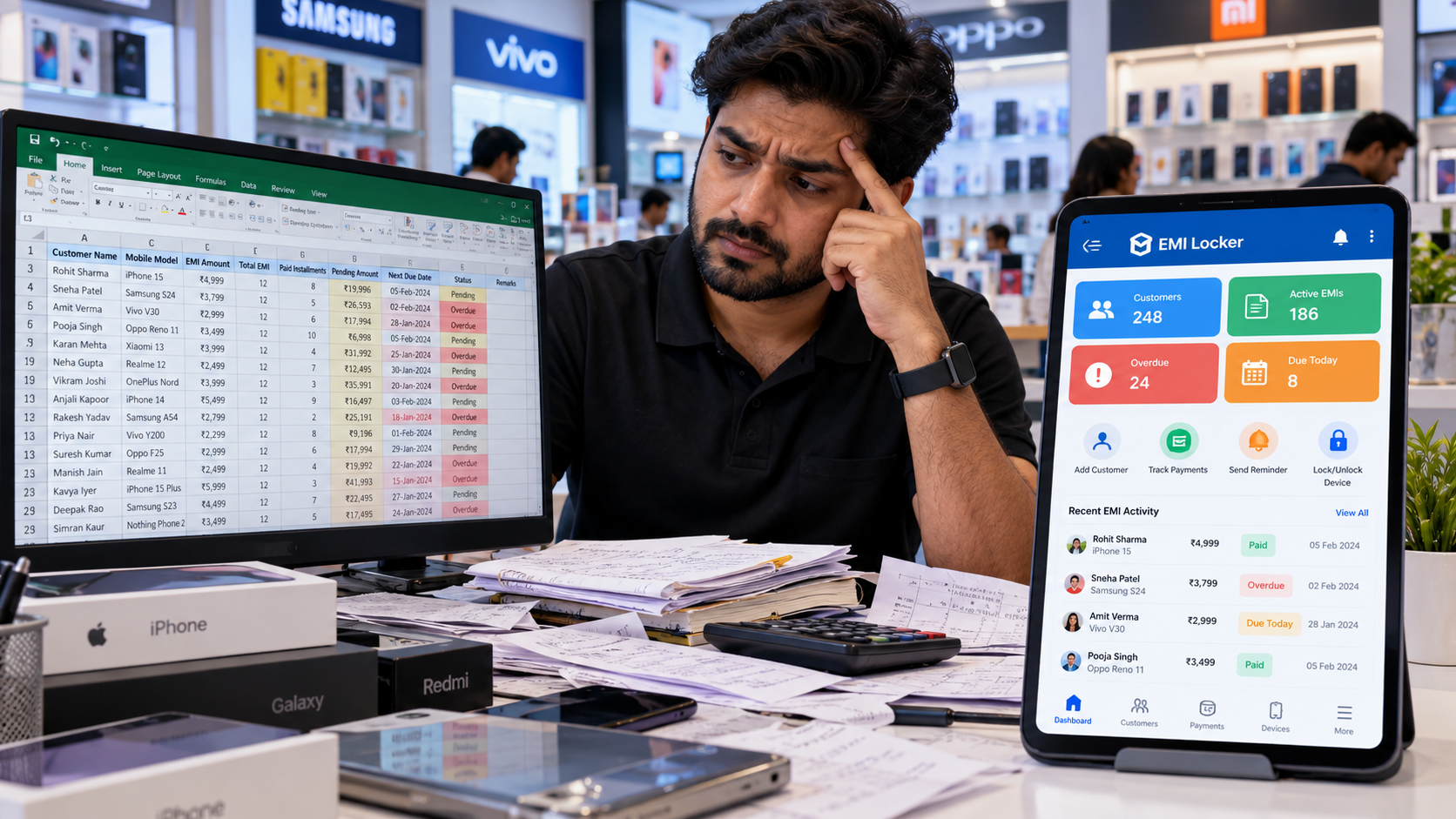 Are You Still Using Excel to Manage Mobile EMI Payments?